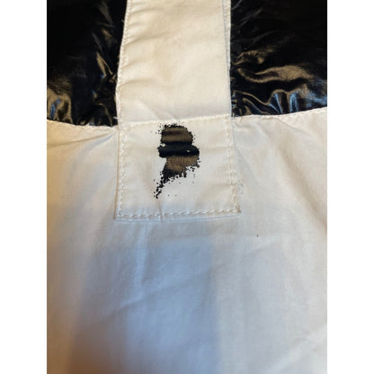 Karl Lagerfeld White Black Patent Tuxedo Shirt Tunic Dress