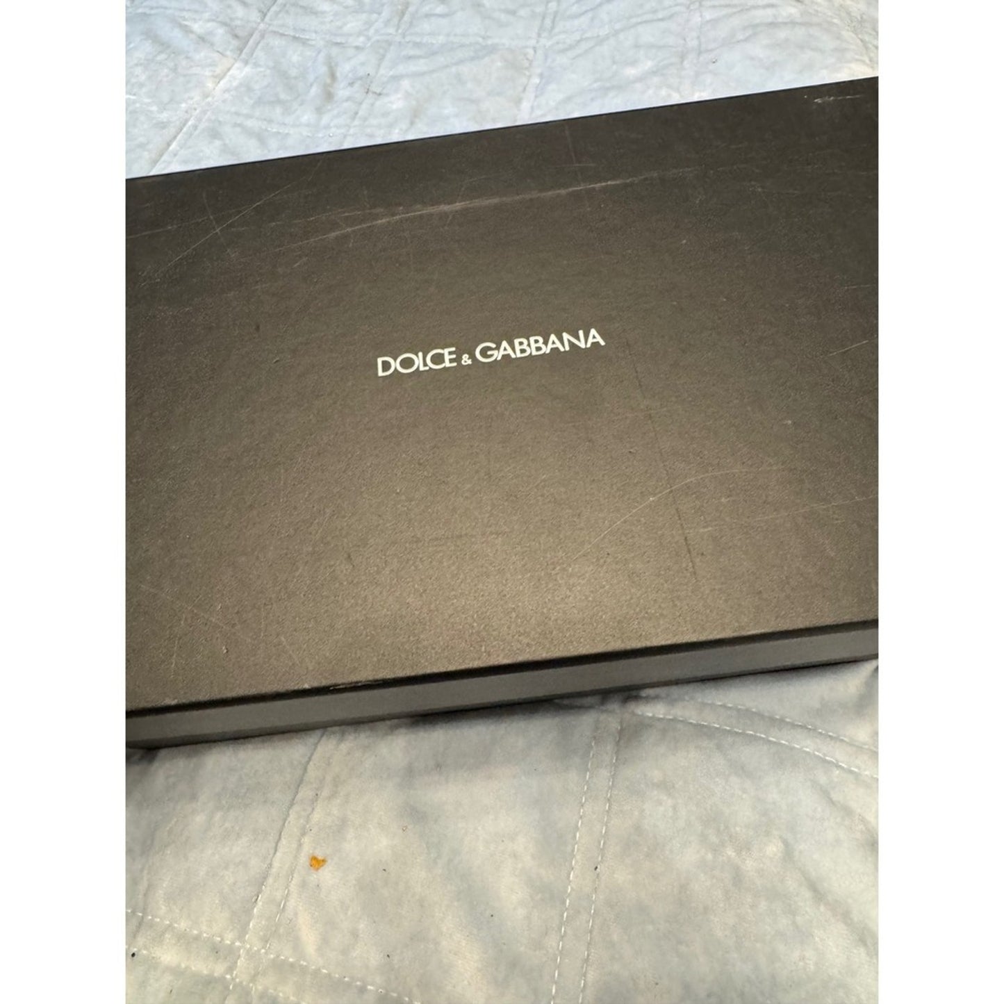 Dolce & Gabbana Pointed Toe Pumps Black Patent Leather Silver Heel Size 37