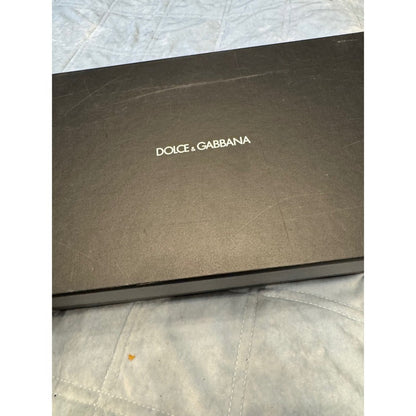 Dolce & Gabbana Pointed Toe Pumps Black Patent Leather Silver Heel Size 37