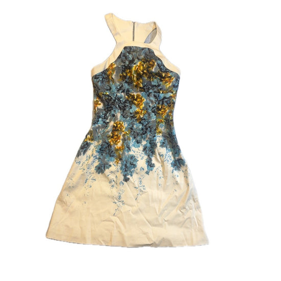 Karen Millen Floral Print Halter Dress UK 8 US 4 Fit & Flare Sleeveless