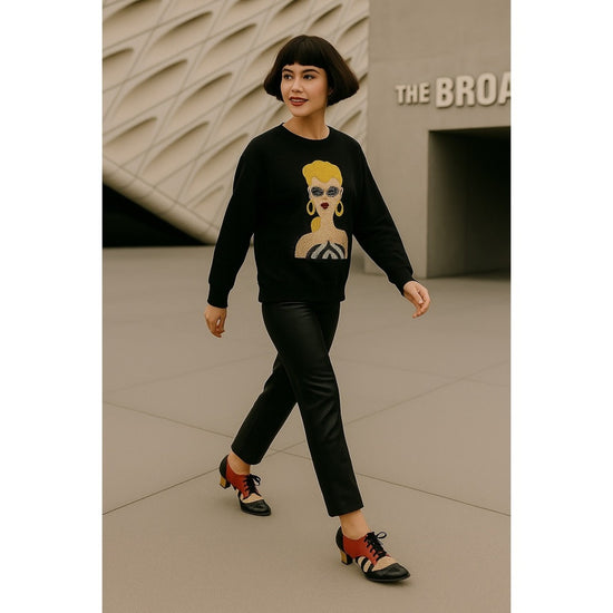 Lily Brown × Barbie Graphic Knit Sweatshirt — Limited Edition Japan Collab