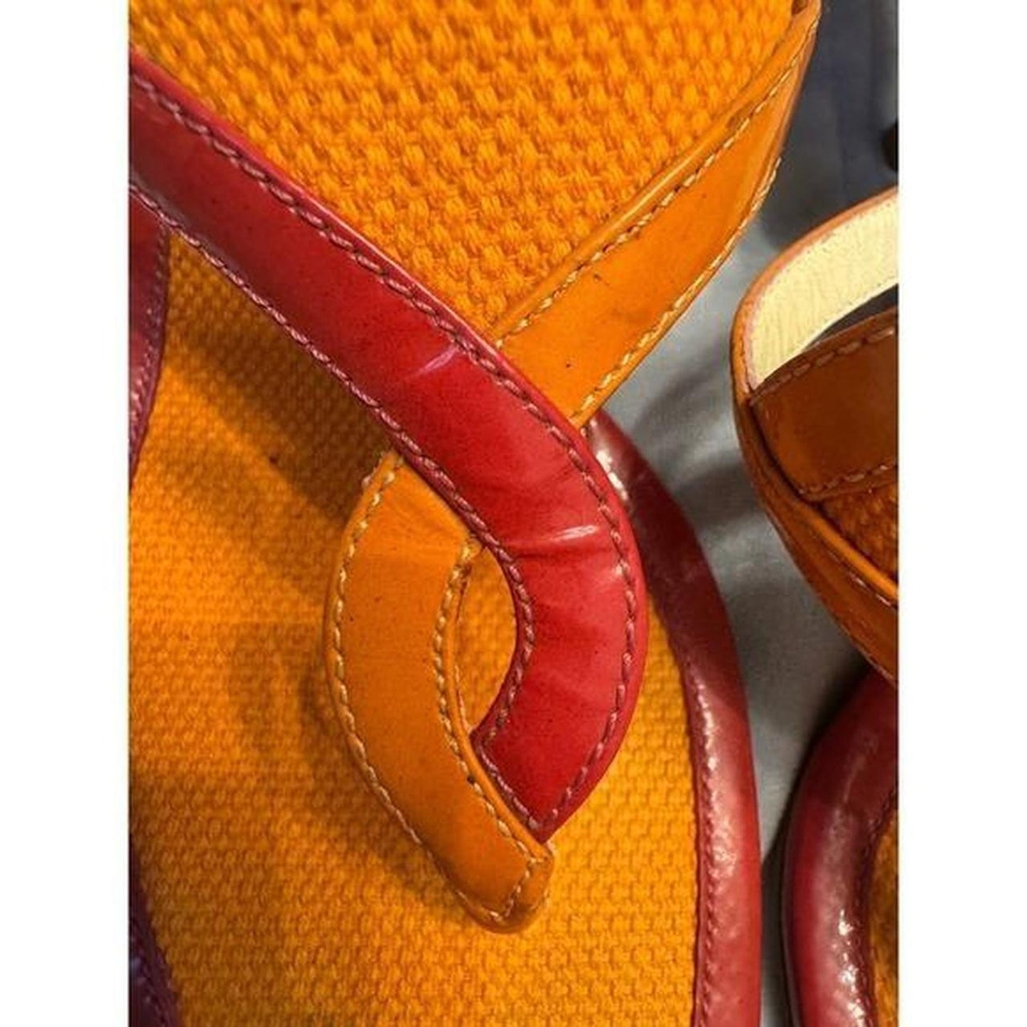 Prada orange Sandal 38.5