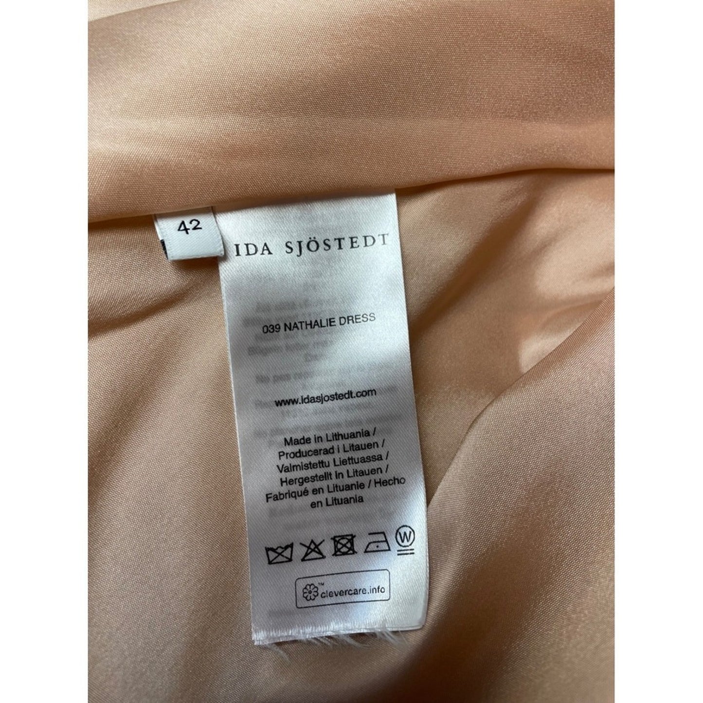 IDA SJÖSTEDT 039 Nathalie Dress Pearl Embellished Tulle Ruffle Mini Pink