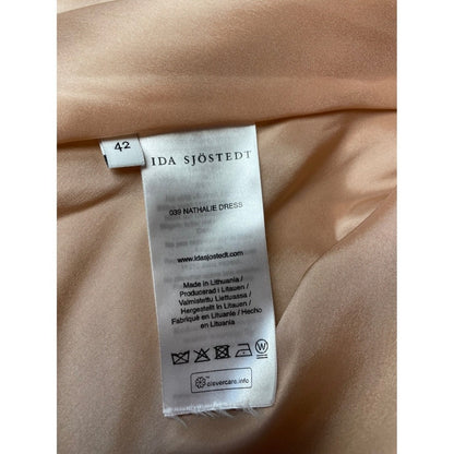 IDA SJÖSTEDT 039 Nathalie Dress Pearl Embellished Tulle Ruffle Mini Pink
