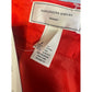 Moulinette Soeurs Anthropologie Red Strapless Cotton Blend Dress - Size 6