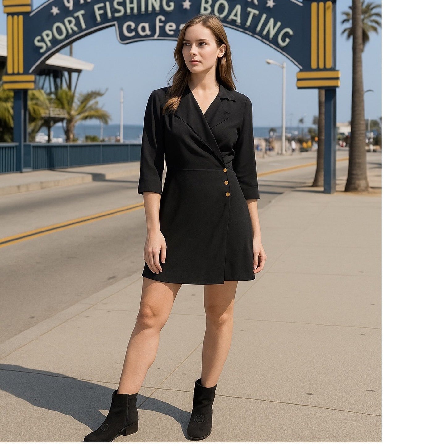 Diane von Furstenberg Black Wrap Dress – Size 2 – Chic with a Twist