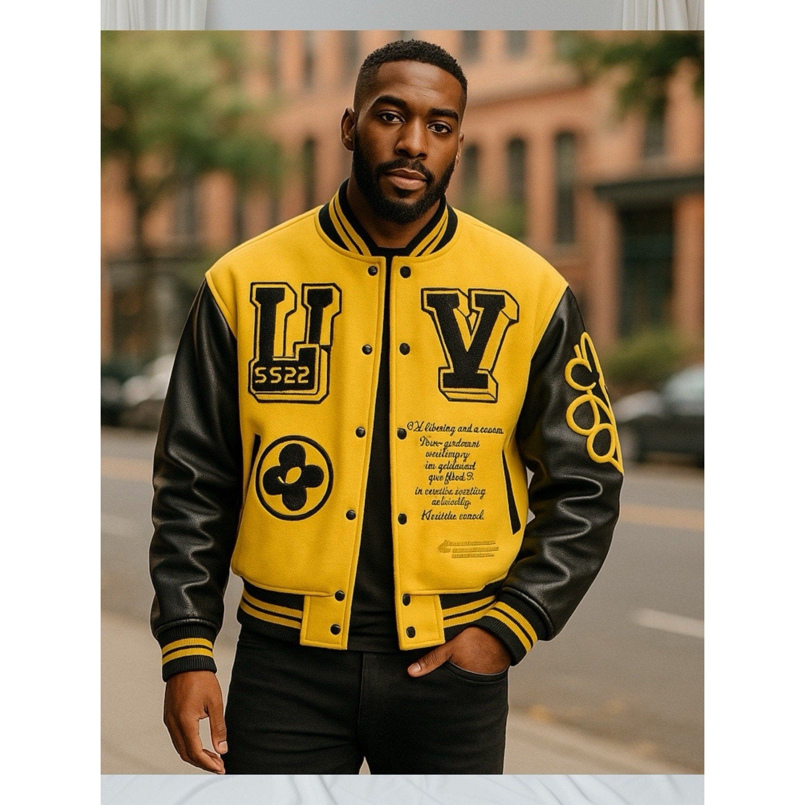 Louis Vuitton SS22 Panther Varsity Jacket Virgil Abloh Amen Break