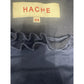 Hache Navy Sleeveless Dress with Ruffle Trim Size 8