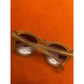 Henri Bendel HB520S Olivia 279 Sunglasses Amber Round Oversize Retro 52mm
