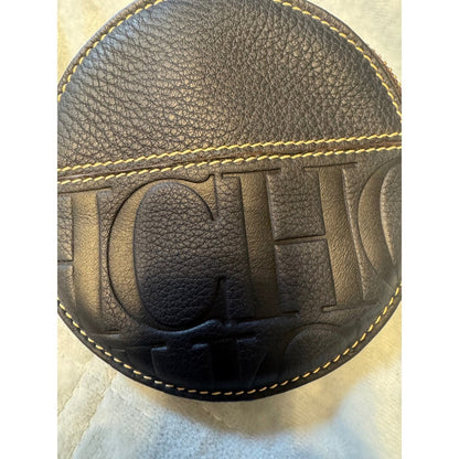 Carolina Herrera  Round Leather Coin Purse Womens Designer Wallet