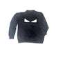 Fendi Bag Bugs “Monster Eyes” Sweatshirt – Leather Appliqué – Black – Size L