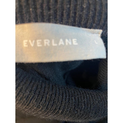 Everlane Black Cashmere Blend Turtleneck Sweater Dress Size L