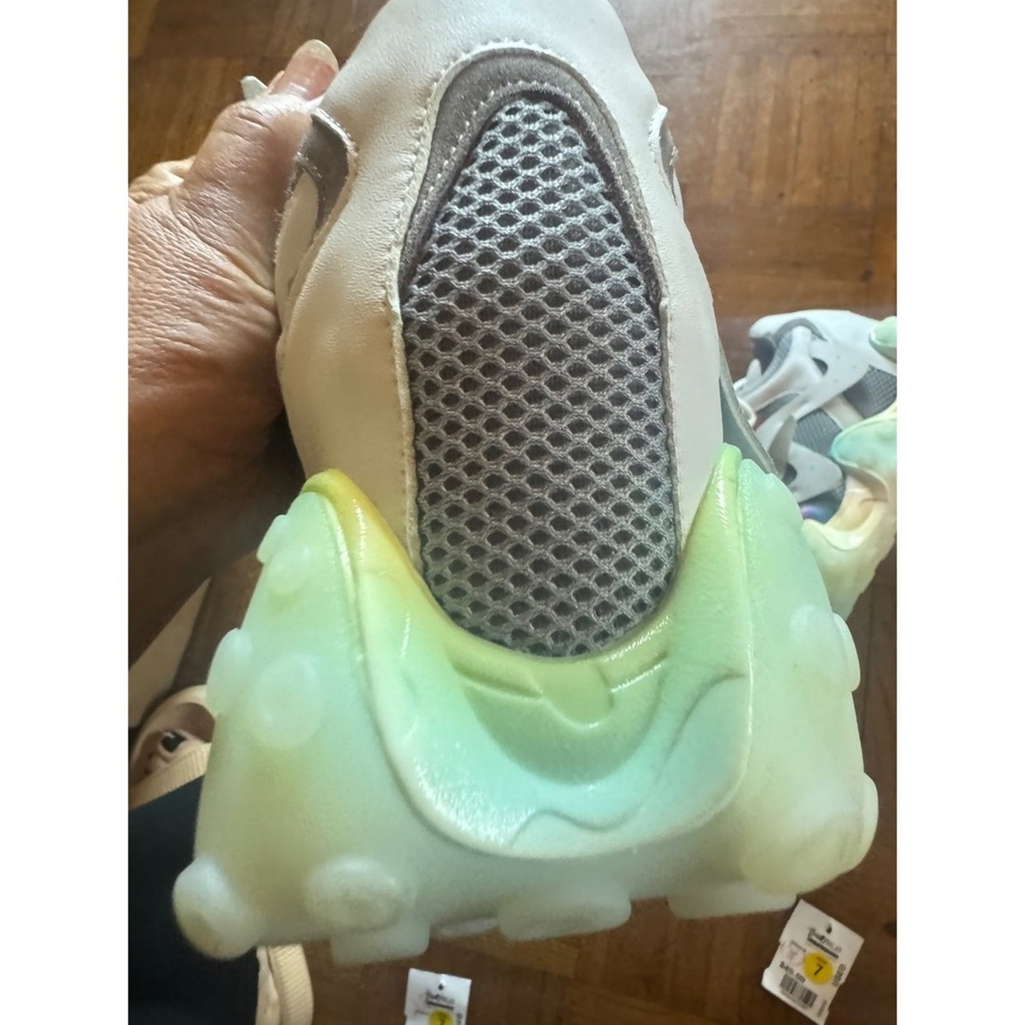Anthony Wang Carambola-02 Platform Sneakers Rainbow Accent Size 9