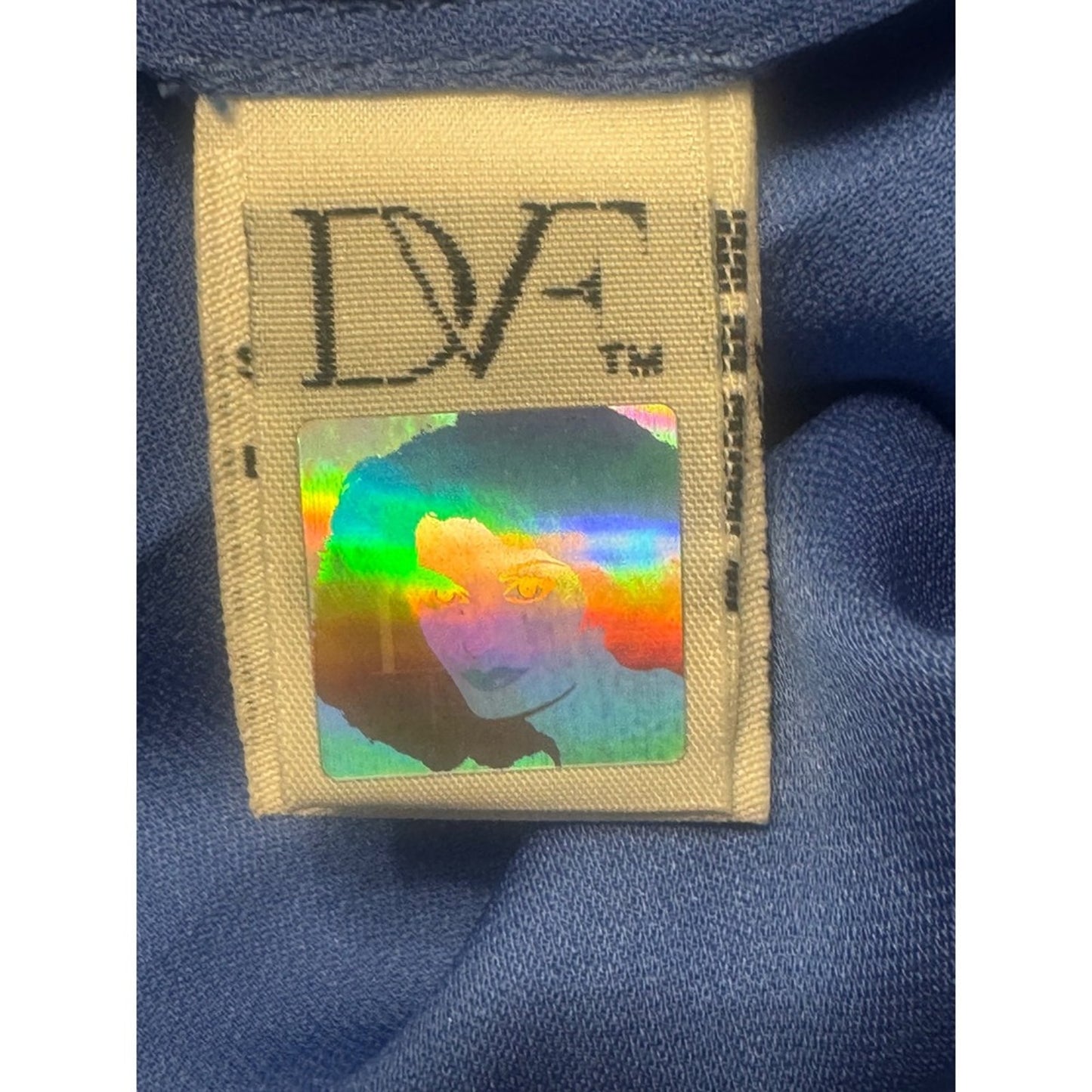 DVF Silk Chiffon Blue Mini Dress – Size 10