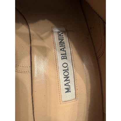 Manolo Blahnik Black Suede Lace-Up Oxford Heels | Size 38.5 (US 8)