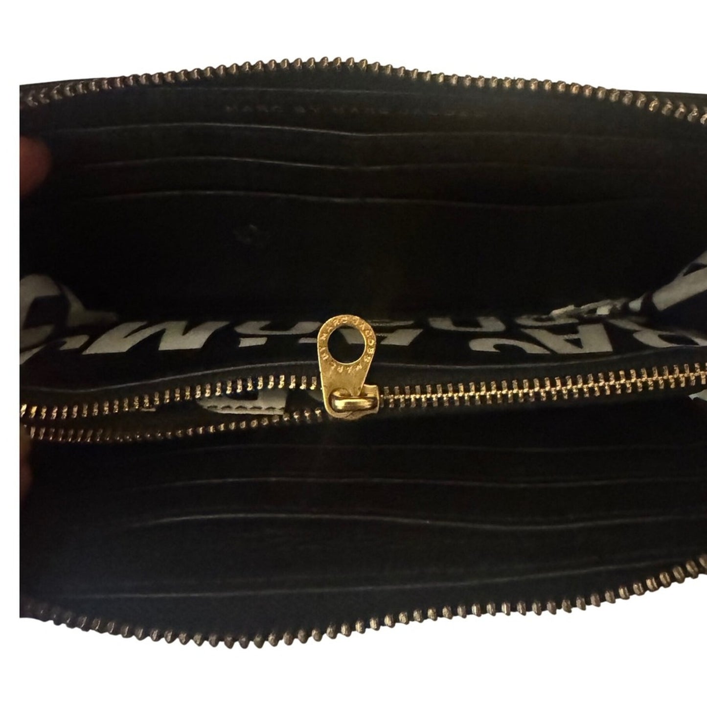 Marc by Marc Jacobs Black Leather Zip Around Wallet & Textured Zip Around Wallet