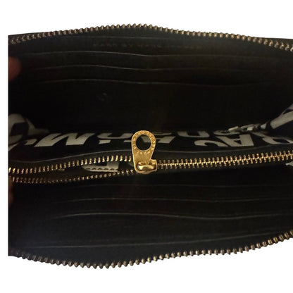 Marc by Marc Jacobs Black Leather Zip Around Wallet & Textured Zip Around Wallet