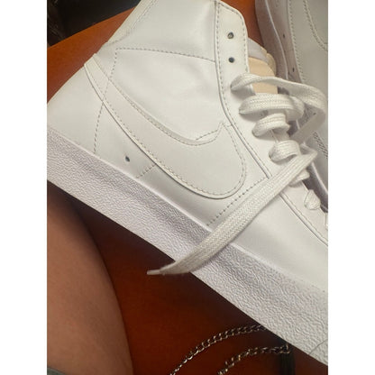 Nike Blazer Mid '77 Vintage White Leather High Top Sneakers Men's [Size