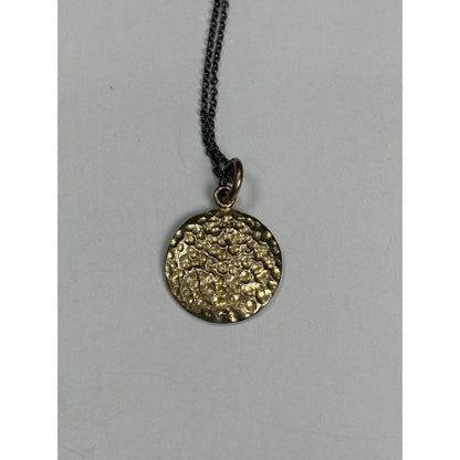 Gold-Tone Cubic Zirconia Pave Heart Charm Necklace