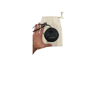 Jacquemus Le Porte Cartes Leather Small Round Coin Purse Wallet Black