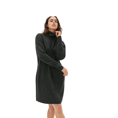 Everlane Black Cashmere Blend Turtleneck Sweater Dress Size L