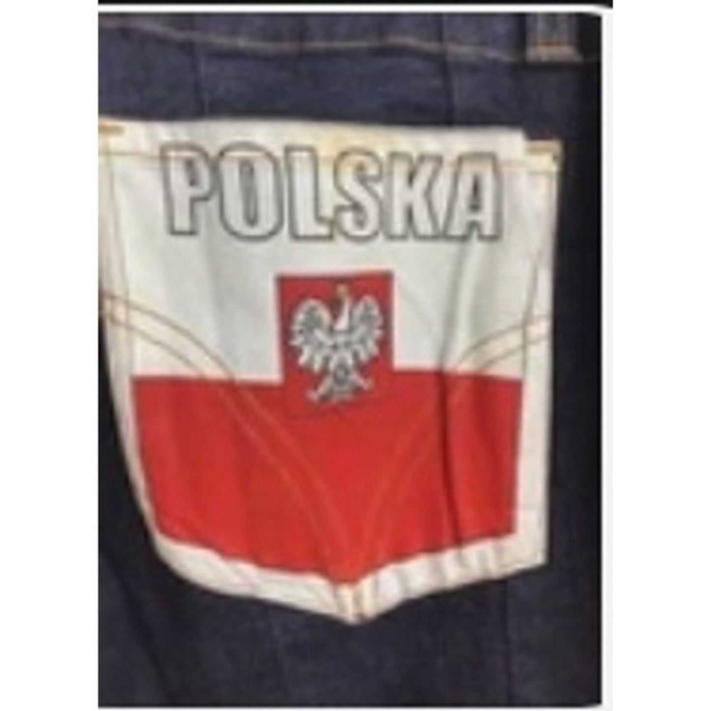 Dolce & Gabbana D&G Mens Polska Poland Flag Dark Wash High Waist Jeans Size 30