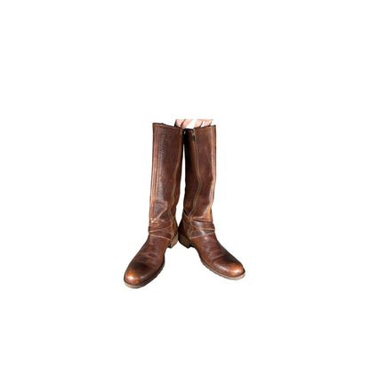 II bean womens
size 9.5 shoes brown leather tall riding boots