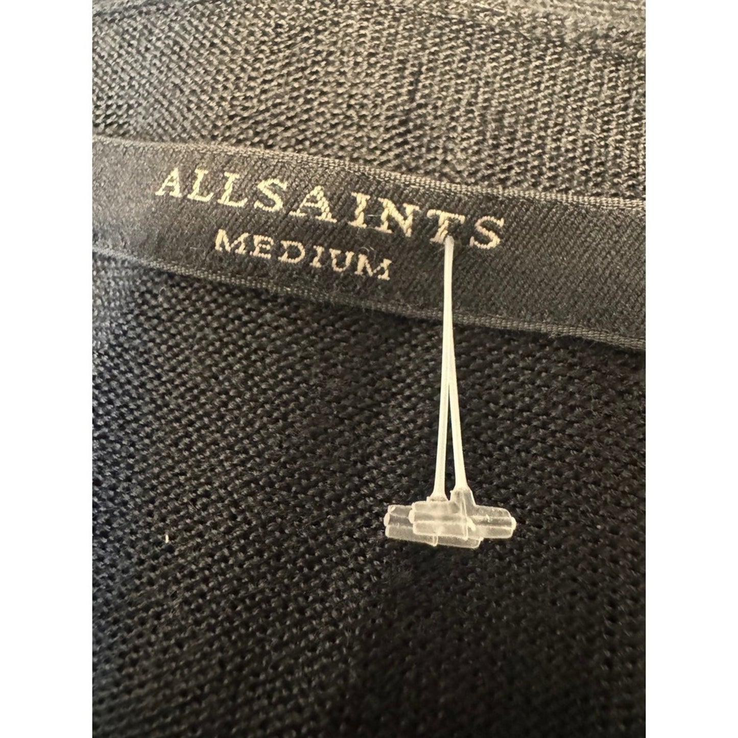 AllSaints Carmel Cardigan Bl Draped Open Front Knit Medium