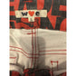 WC Japanese Kumatan Jeans Red Black All Over Print DEAD Bear Pants Size M
