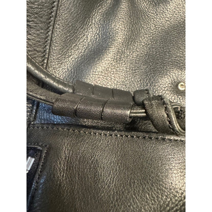 COLE HAAN Leather Drawstring Bucket Bag Crossbody Shoulder Bag Purse