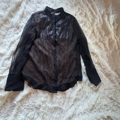 Vera Wang Collection Sheer Black Blouse – Fashion Drama, Delivered