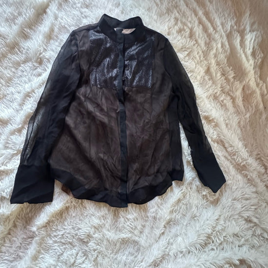 Vera Wang Collection Sheer Black Blouse – Fashion Drama, Delivered