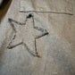 Star power Cropped Sundry utility jacket in black with raw edge starsNWT. Size M