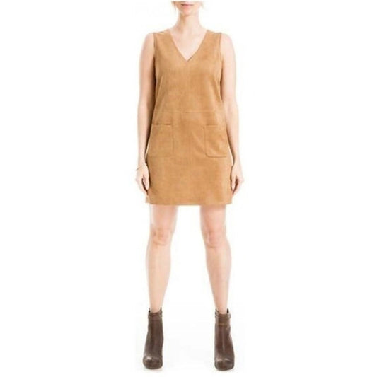 MAX STUDIO London Women's Sleeveless V-Neck Mini Dress w/ Pockets - Casual Chic