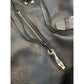 Rebecca Minkoff Black Leather Moto Satchel Crossbody Bag Silver Hardware