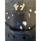 Y7 Studio Brooklyn We Flow Hard Distressed Destroyed Black Graphic Tee Medium