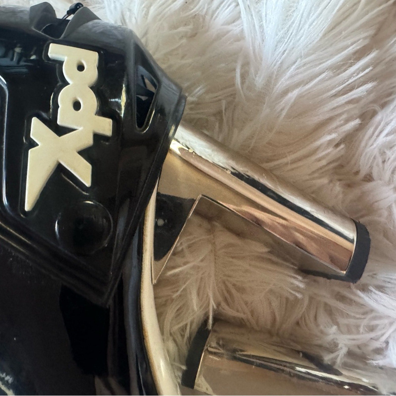 ALYX Size 7 Black Silver Patent Leather Ankle Boots size 7