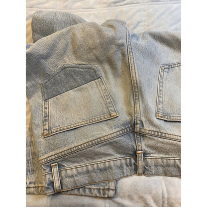 Reformation Jeans Women's Light Wash Patch High Rise Denim Pants