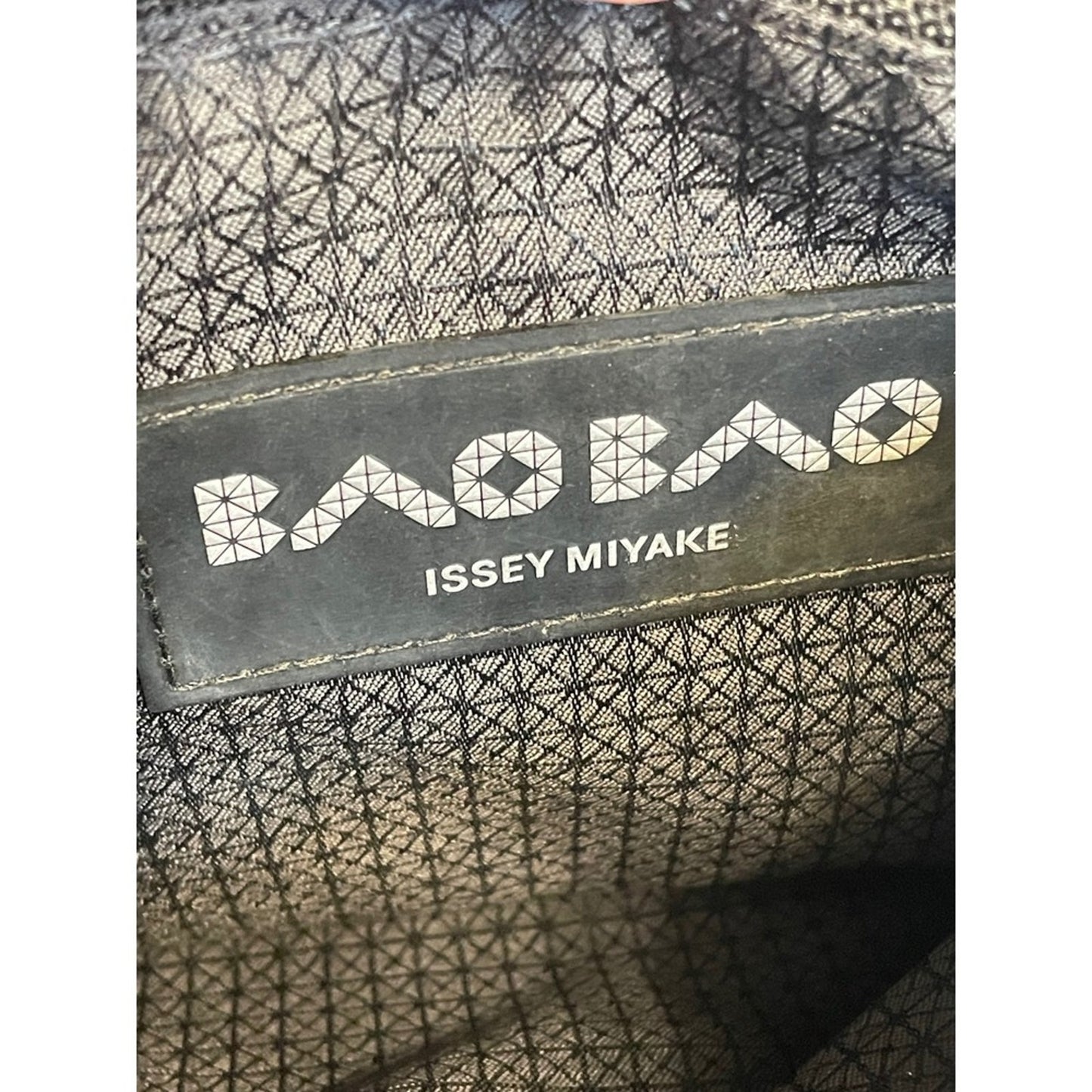 BAO BAO ISSEY MIYAKE Geometric Triangles Red Crossbody Bag