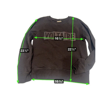 Zadig & Voltaire "Voltaire" Logo Sweatshirt – Made in Portugal – Retails‎ $225 M