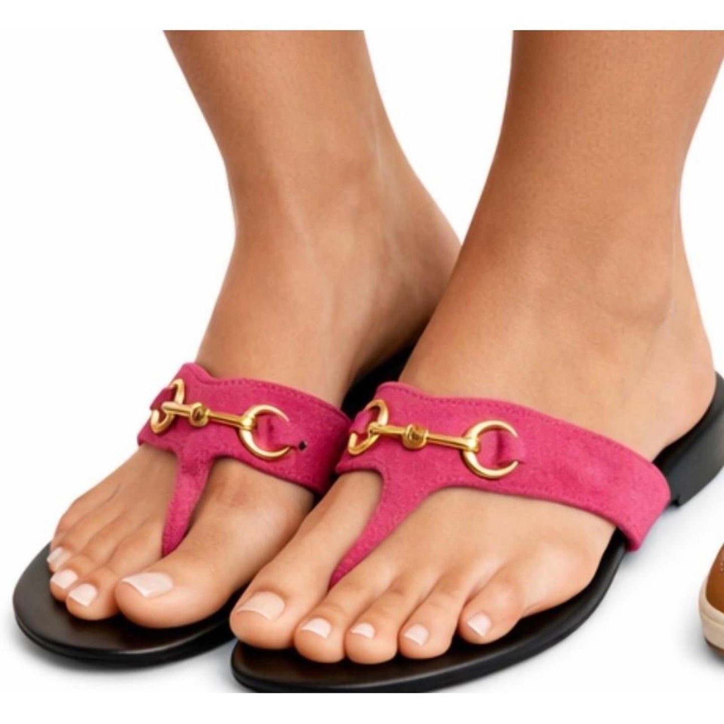 Gucci horsebit thong sandals womens