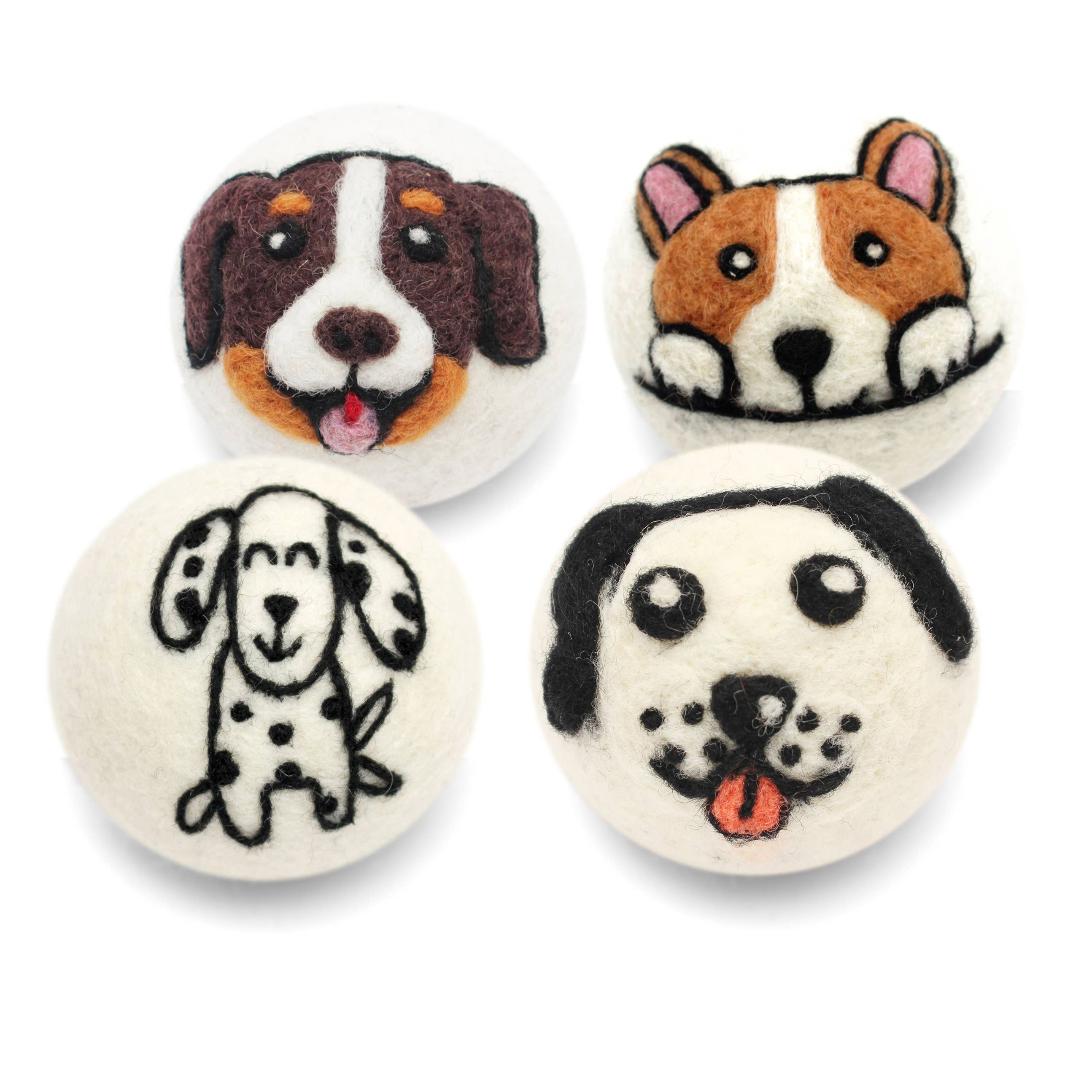 Dogs: Eco Wool Dryer Balls Fair-Trade: Corgi