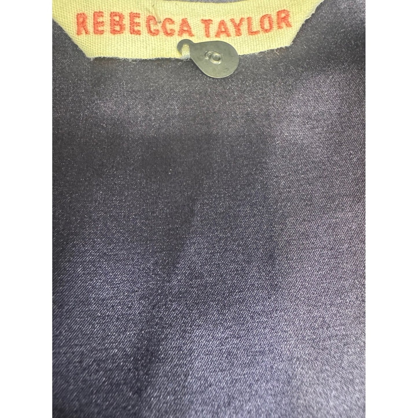 Rebecca Taylor Dress Womens Fit Flare Cap Sleeve Party Cocktail Purple Black