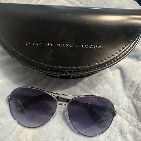 Marc By Marc‎ Jacobs Black and Purple Aviator Sunglasses