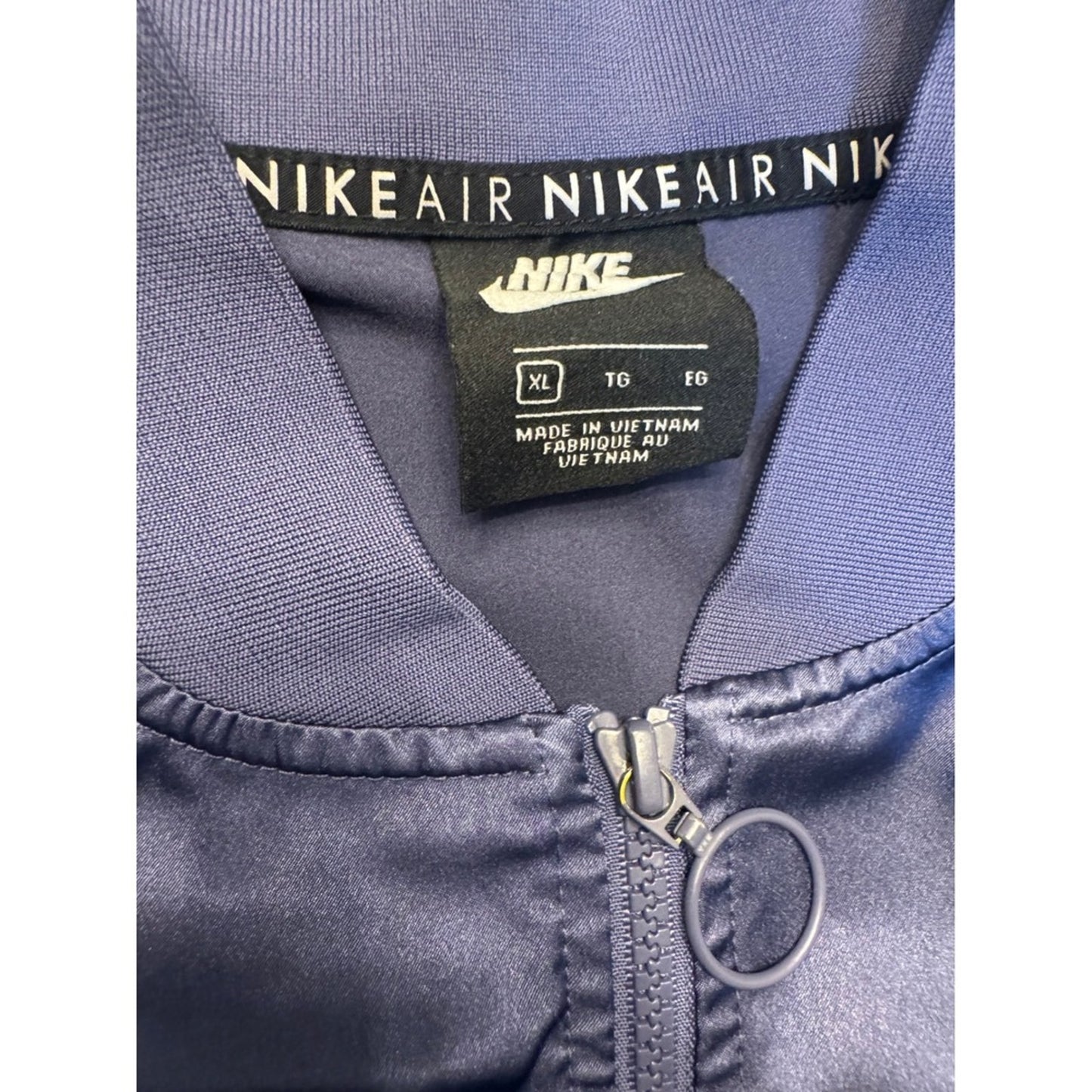 Nike Air Women's Bomber Jacket Full Zip Track Top Athleisure XL