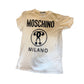 Moschino White Tee with Black Logo size s