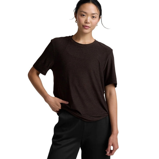 BURBERRY LONDON Knit Sweater Top  Angora Modal Short Sleeve Size 44 M-L