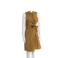 Vince Sleeveless Tie-Waist Shirt Dress – Camel Brown (Size Large / US 10)