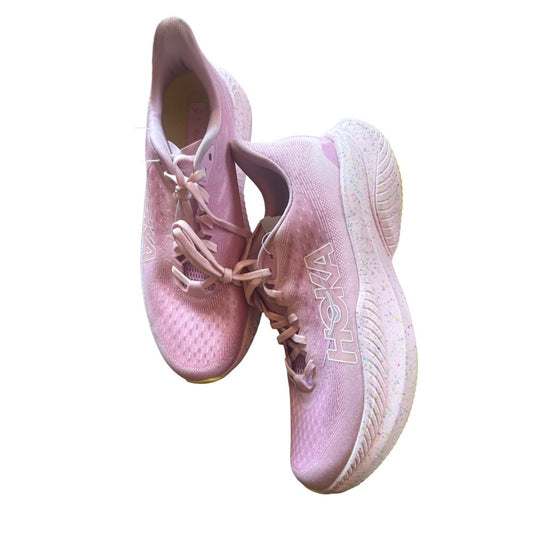 HOKA One One Mach 6 Running Shoes – Pink Speckle – Men's 9.5 D (EU 43⅓