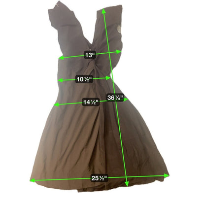OPENING CEREMONY Black  Dress Size 4 Bow Back Flare Skirt